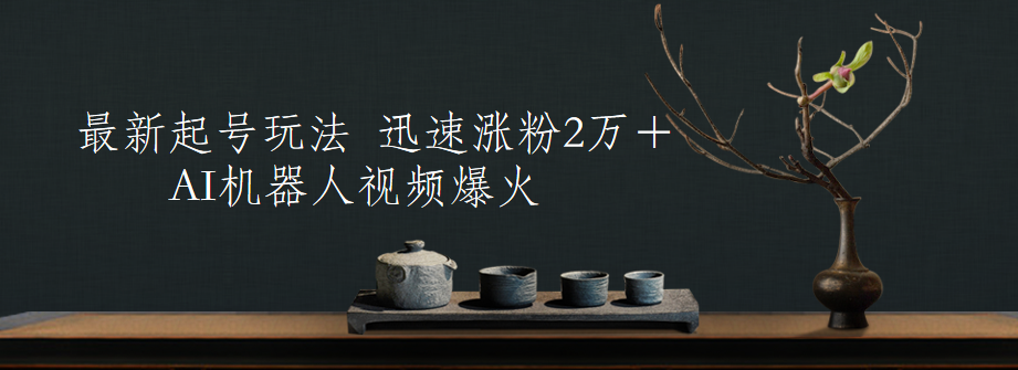 最新起号玩法，AI机器人视频爆火，迅速涨粉2万＋-博学库
