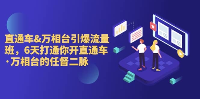 直通车+万相台引爆流量班，6天打通你开直通车·万相台的任督 二脉-博学库