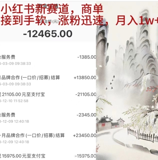 小红书新赛道，商单接到手软，涨粉迅速，一个月1w+-博学库