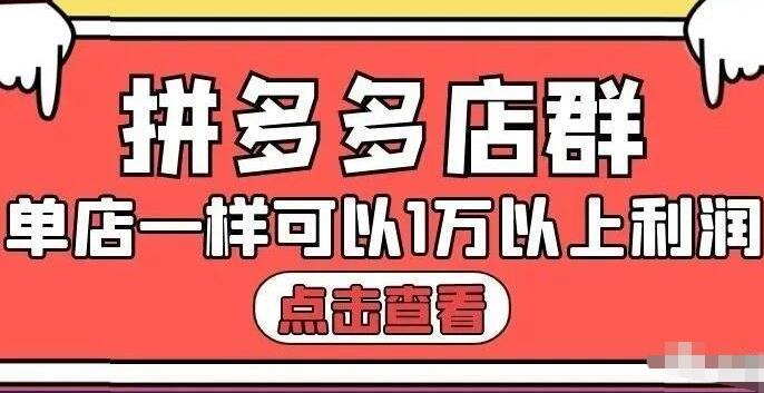 拼多多店群单店一样可以产出1万5以上利润【付费文章】-博学库