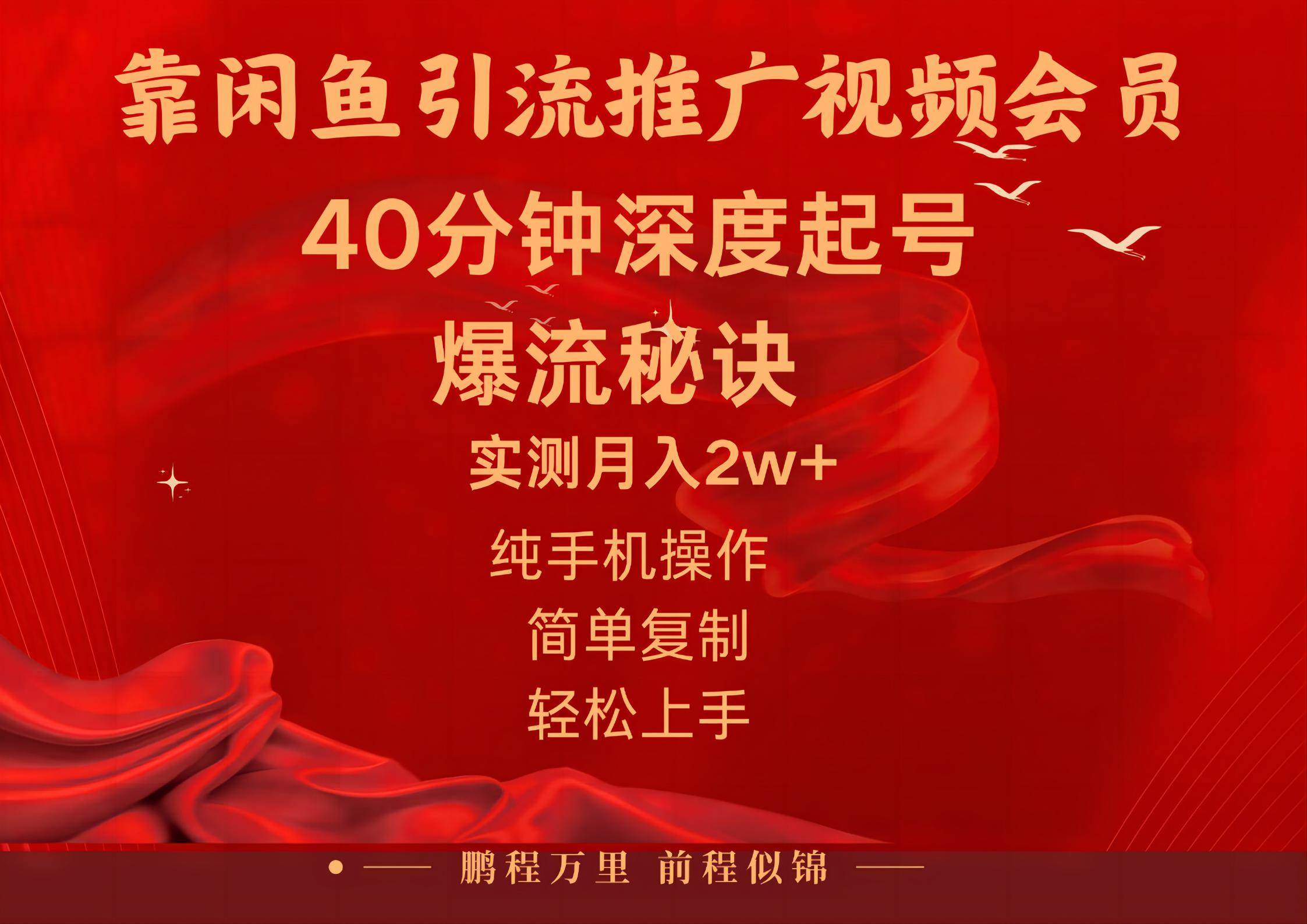 闲鱼暴力引流推广视频会员，能做到日入2W+，操作简单-博学库