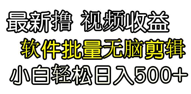 发视频撸收益，软件无脑批量剪辑，第一天发第二天就有钱-博学库