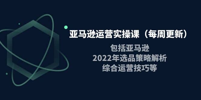 亚马逊运营实操课（每周更新）包括亚马逊2022选品策略解析，综合运营技巧等-博学库