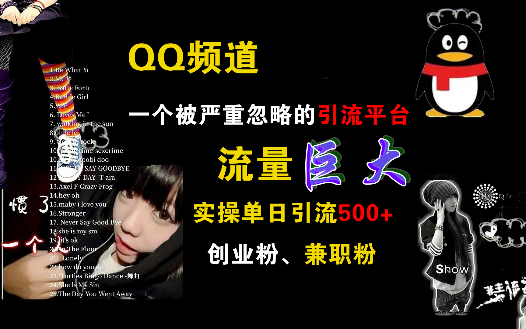 QQ频道，一个被严重忽略的引流平台，流量巨大，实操单日引流500+创业粉、兼职粉-博学库