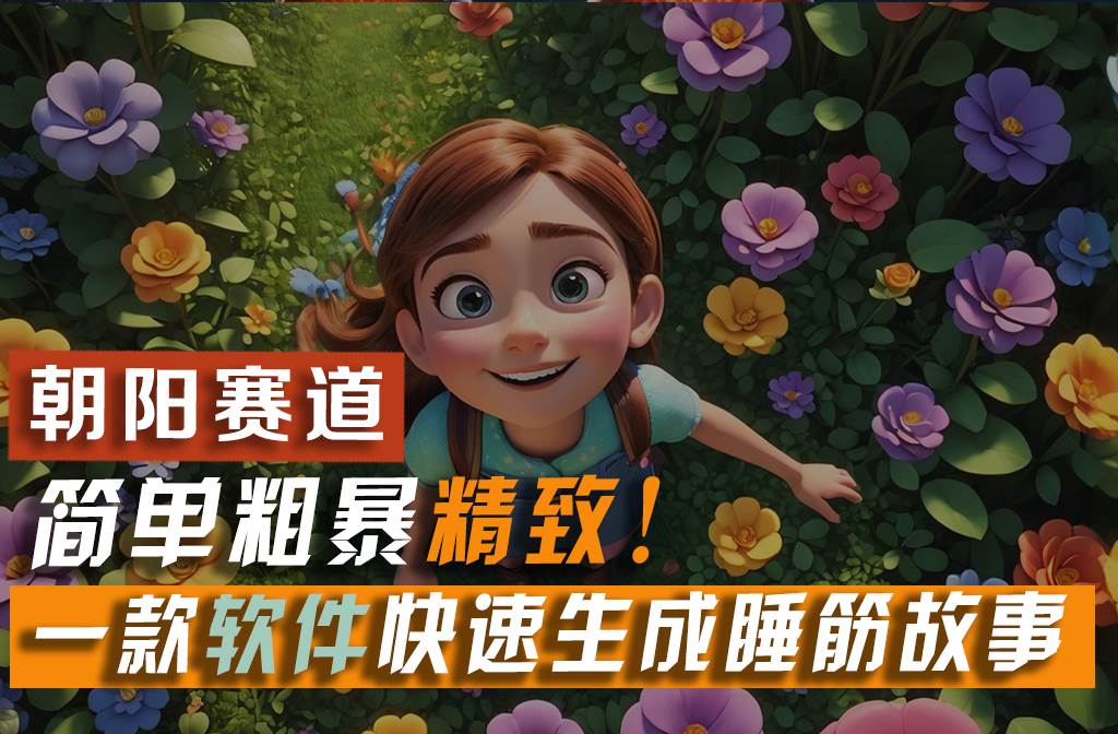 利用一款软件5分钟一条爆款睡前故事，简单粗暴精致！小白月入2w+-博学库