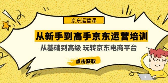 从新手到高手京东运营培训：从基础到高级 玩转京东电商平台(无水印)-博学库