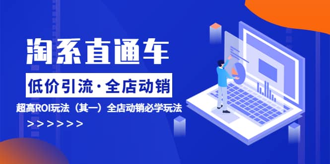 淘系直通车《低价·引流 全店·动销》超高ROI玩法（其一）全店动销必学玩法-博学库