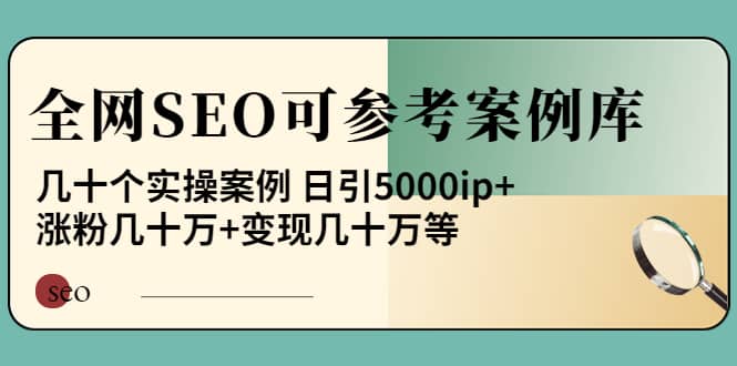 《全网SEO可参考案例库》几十个实操案例-博学库