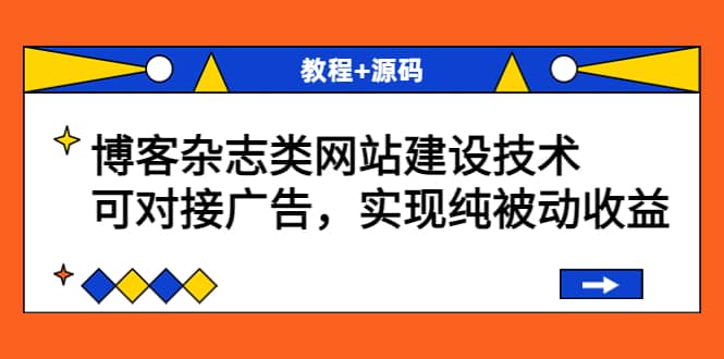 博客杂志类网站建设技术，可对接广告，实现纯被动收益（教程+源码）-博学库