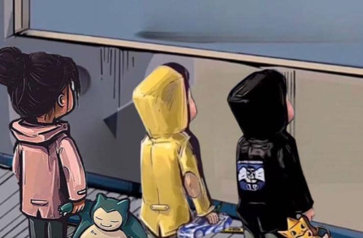 橱窗看车男孩汽车头像制作项目-博学库