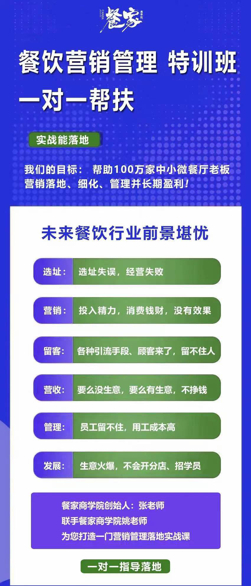 图片[1]-餐饮营销管理特训班：选址+营销+留客+营收+管理+发展-博学库