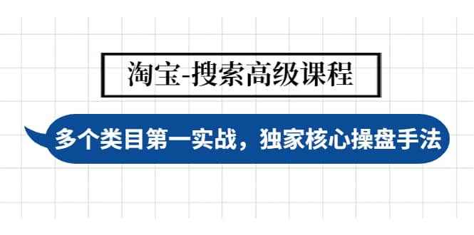 淘宝-搜索高级课程：多个类目第一实战，独家核心操盘手法-博学库