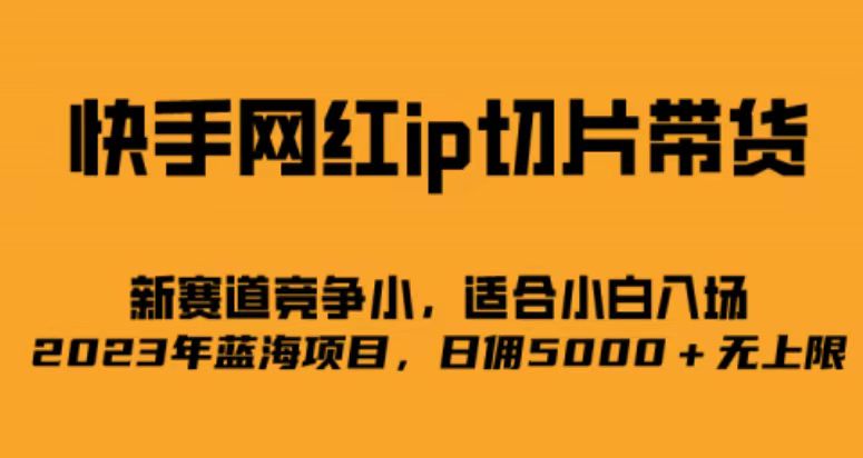 快手网红ip切片新赛道，竞争小事，适合小白 2023蓝海项目-博学库