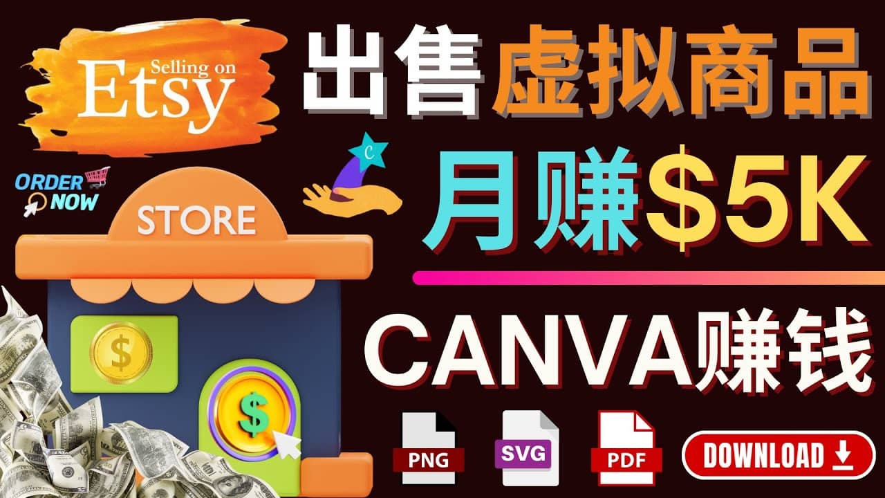 通过Etsy出售Canva模板，操作简单，收益高，月赚5000美元-博学库