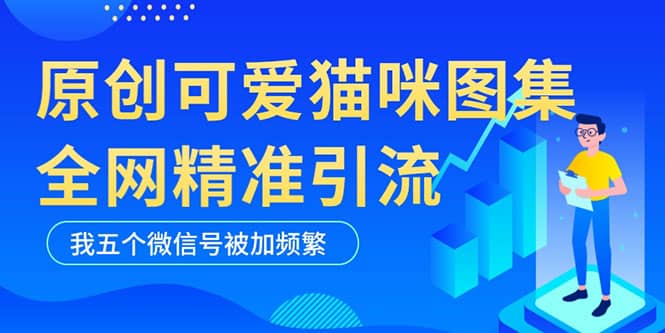 黑科技纯原创可爱猫咪图片，全网精准引流，实操5个VX号被加频繁-博学库