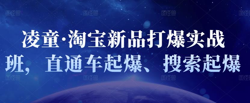 凌童·淘宝新品打爆实战班，直通车起爆、搜索起爆-博学库