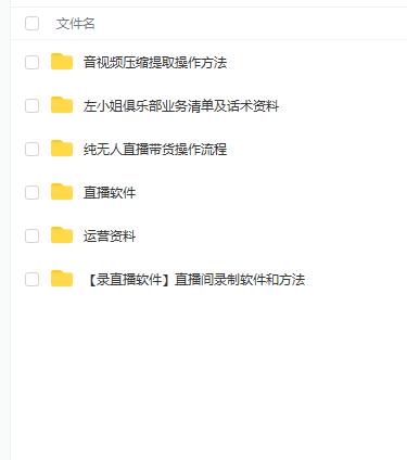 左小姐-直播带货俱乐部十三行、无人直播，全套教程附：工具、文档、话术资料-博学库