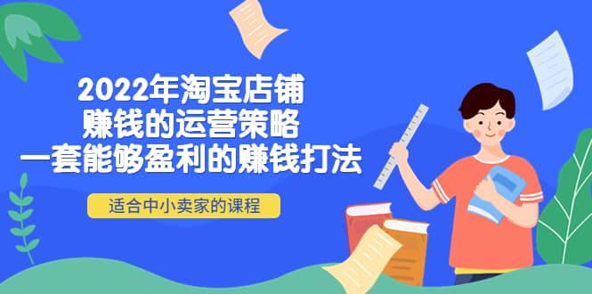2022年淘宝店铺赚钱的运营策略：一套能够盈利的赚钱打法，适合中小卖家-博学库