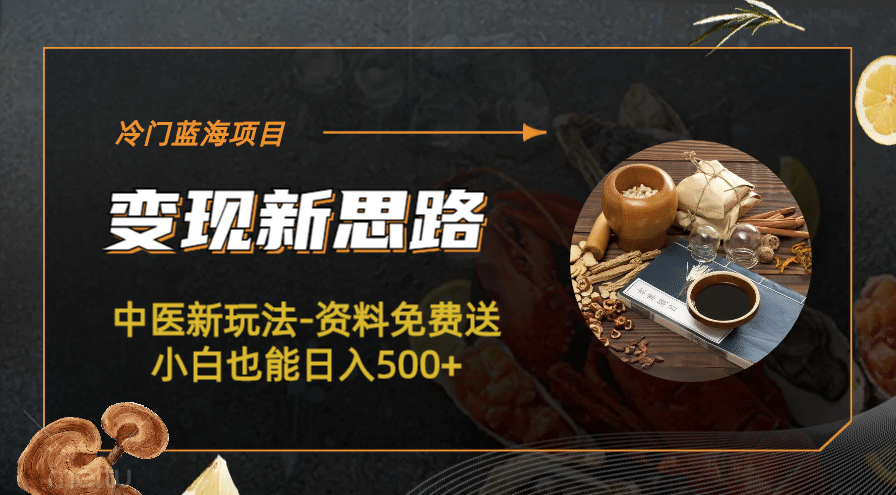 冷门蓝海项目-中医新玩法-冷门蓝海项目-中医新玩法-资料免费送小白也能日入500+500+-博学库