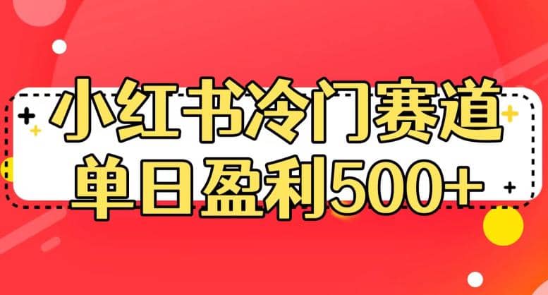 小红书冷门赛道，单日盈利500+【揭秘】-博学库
