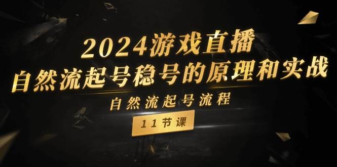 2024游戏直播-自然流起号稳号的原理和实战，自然流起号流程（11节）-博学库