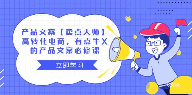 产品文案【卖点大师】高转化电商，有点牛X的 产品文案必修课-博学库