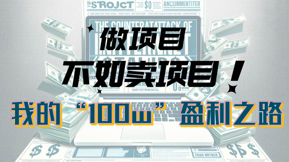 为什么做项目不如卖项目？我的100W+盈利之路-博学库