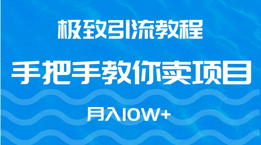 极致引流教程，手把手教你卖项目，月入10W+-博学库