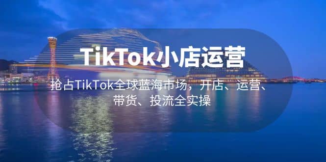 TikTok小店运营 抢占TikTok全球蓝海市场，开店、运营、带货、投流全实操-博学库
