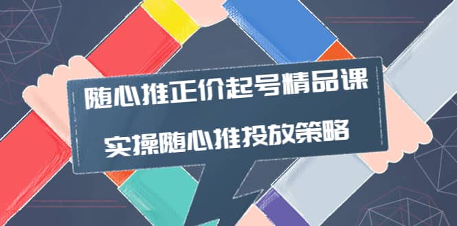 随心推正价起号精品课，实操随心推投放策略（5节课-价值298）-博学库