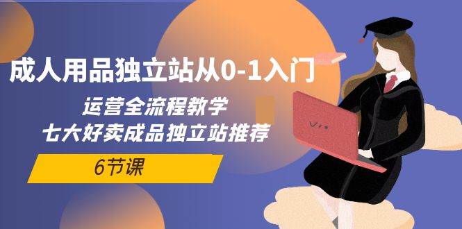 成人用品独立站从0-1入门，运营全流程教学，七大好卖成品独立站推荐-6节课-博学库