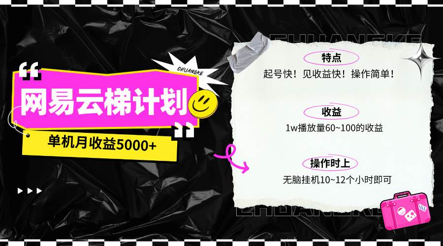 最新网易云梯计划网页版，单机月收益5000+！可放大操作-博学库