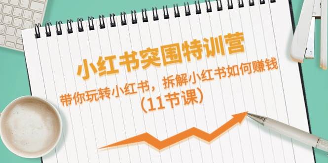 小红书突围特训营，带你玩转小红书，拆解小红书如何赚钱（11节课）-博学库