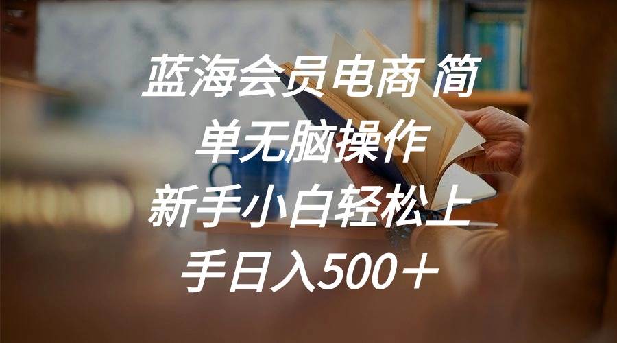 蓝海会员电商 简单无脑操作 新手小白轻松上手日入500＋-博学库