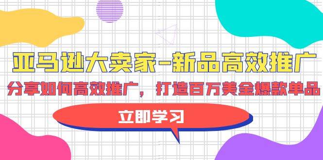 亚马逊 大卖家-新品高效推广，分享如何高效推广，打造百万美金爆款单品-博学库