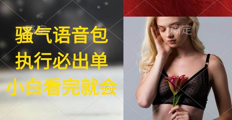 执行就出单，日入2000+，超火骚气语音包，小白看完课程就能马上实操-博学库