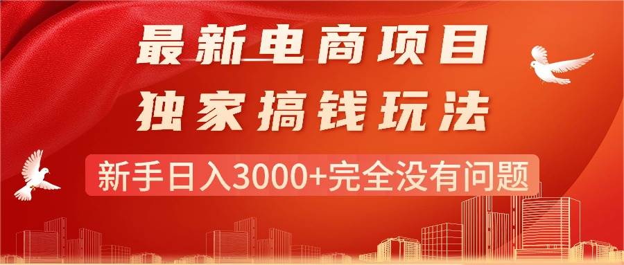 最新电商项目-搞钱玩法，新手日入3000+完全没有问题-博学库